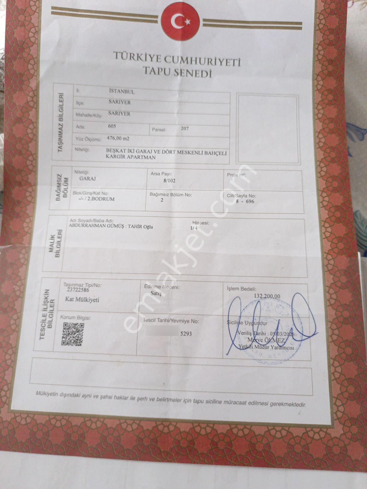 Satılık Arsa Hissesi