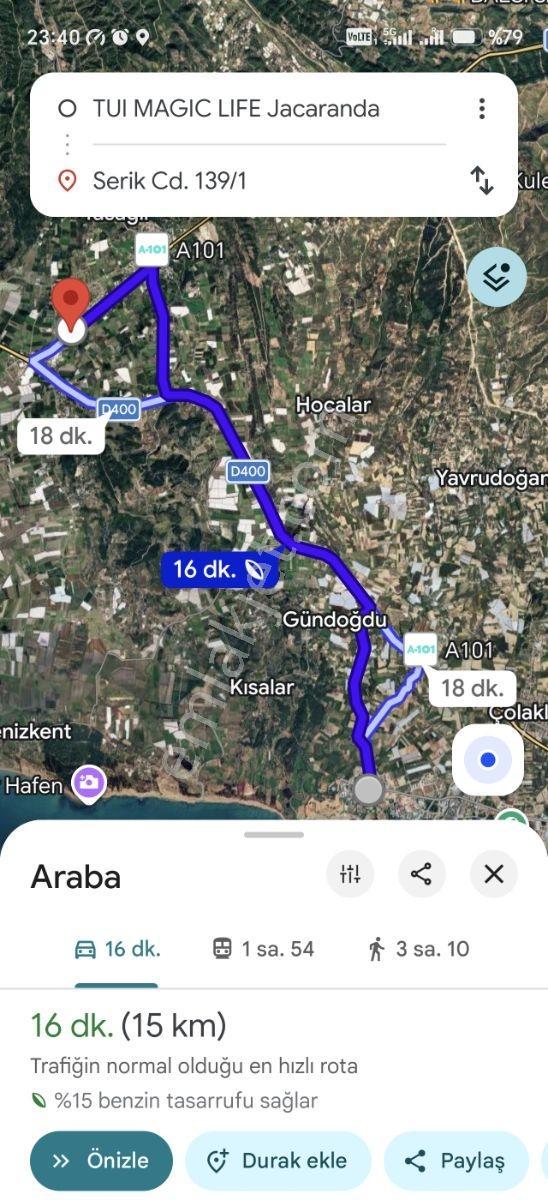 Manavgat Taşağıl'da Satılık Hisseli Arsa Kullanım Alanı Belirli - Görsel 5
