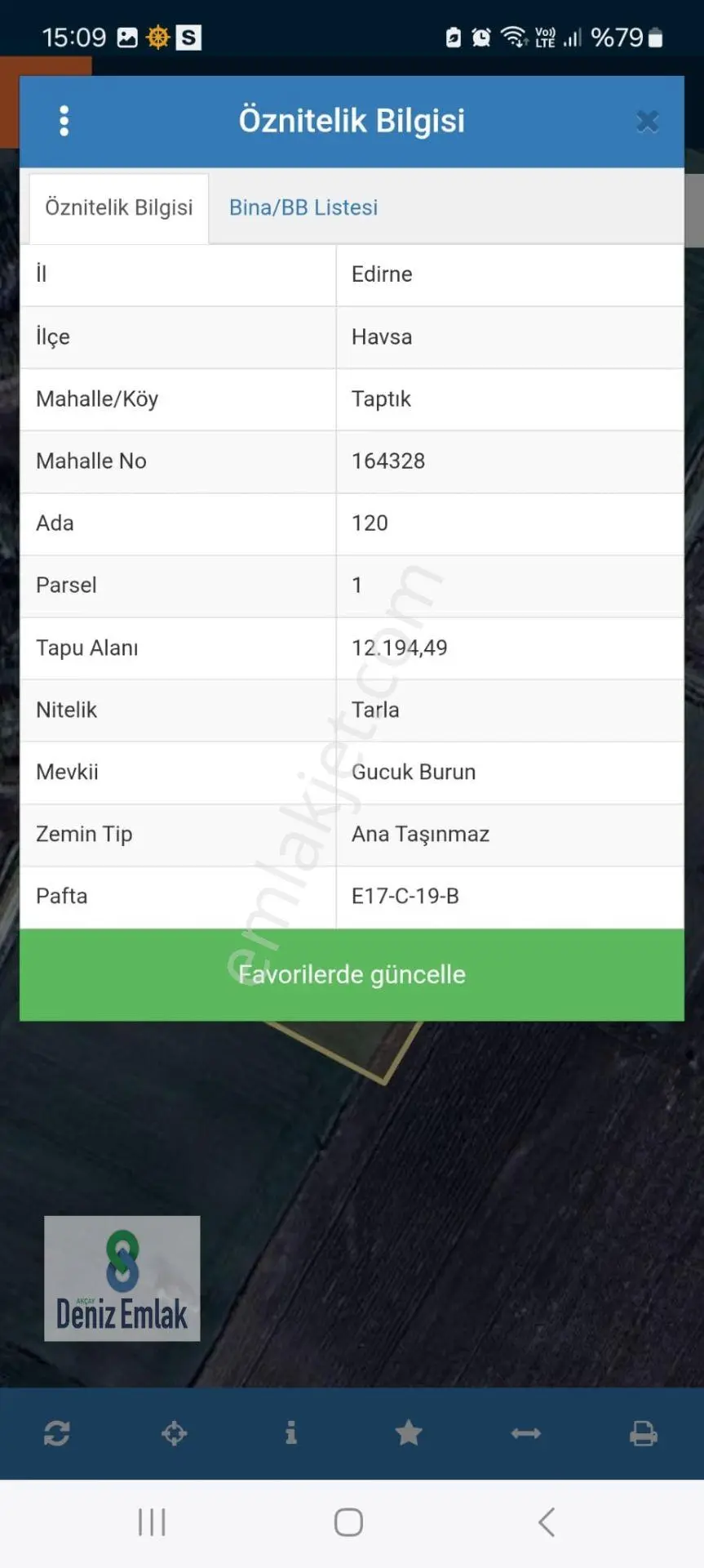 Denizden Edirne Havsa Taptıkta 12.194 M2 Satılık Tek Tapu Tarla. - Görsel 3