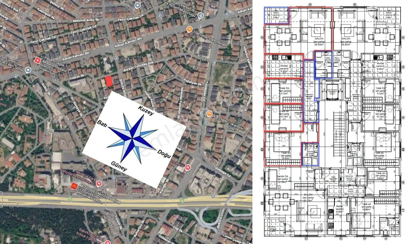 Bahçelievlerde 0 Binada 110 M2 3+1 Ebeveyn Banyolu Daire - Görsel 4