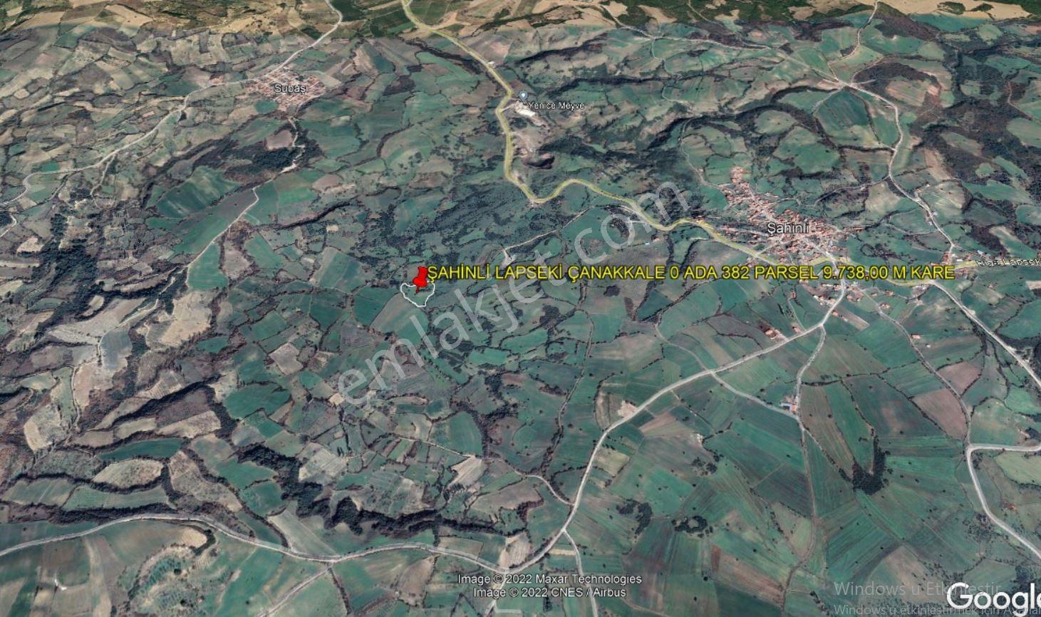 Çanakkale Lapseki Şahinli'de 9.738 M Kare Tarla - Görsel 3