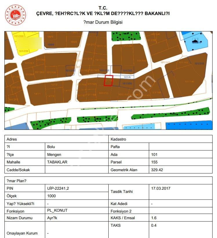 Mengen Tabaklar Yazıyaka Mahallesinde Satılık Arsa - Görsel 13