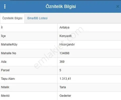 Poyrazdan Konyaaltı Hisarçandır'da Satılık 1314m² Arsa Ve Ev - Görsel 2