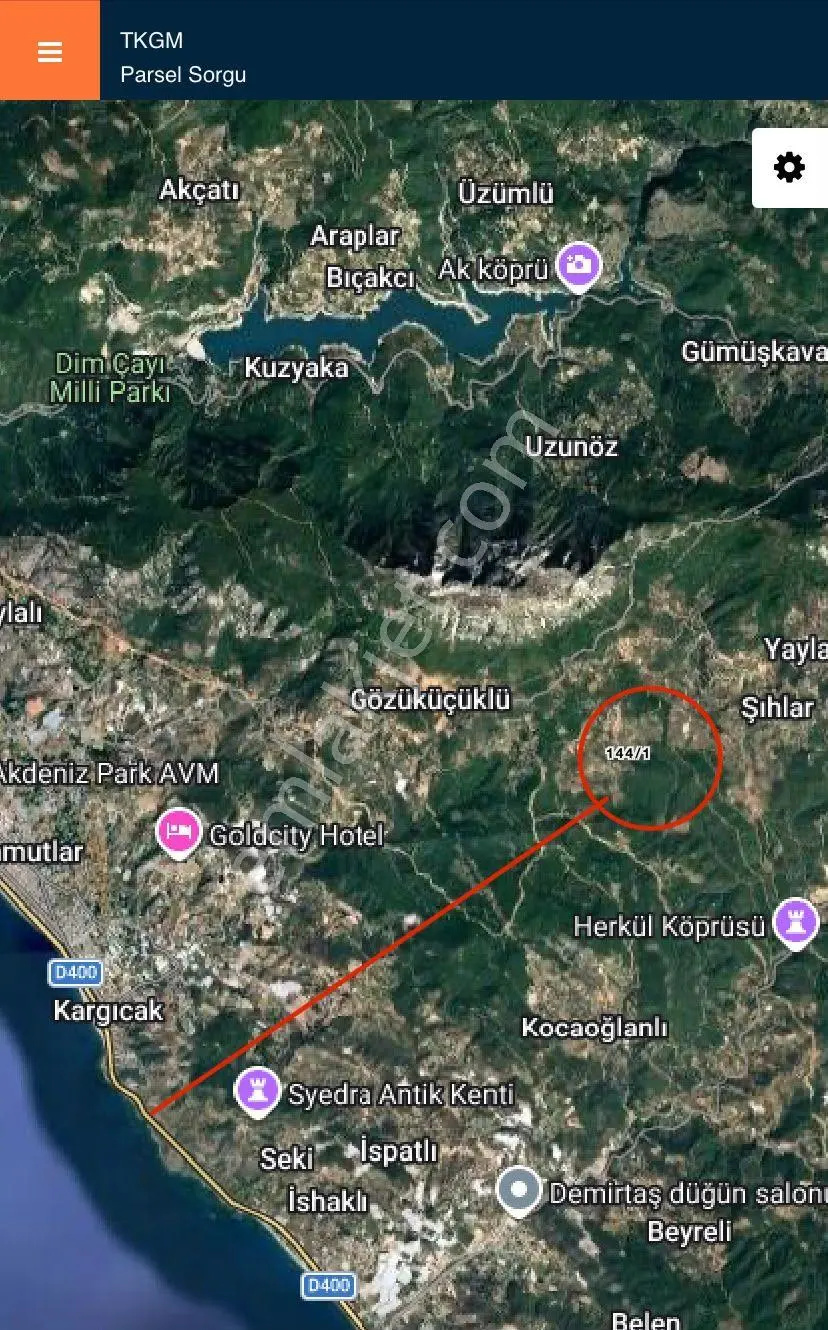 Alanya Şıhalar Mahallesi'nde Satılık Tarla