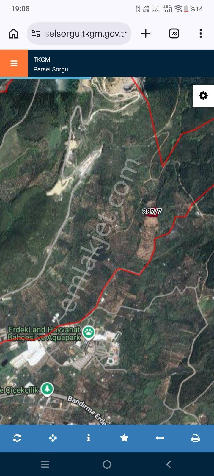 Erdekte 2603 M Deniz Manzarali Zeytinlik - Görsel 7