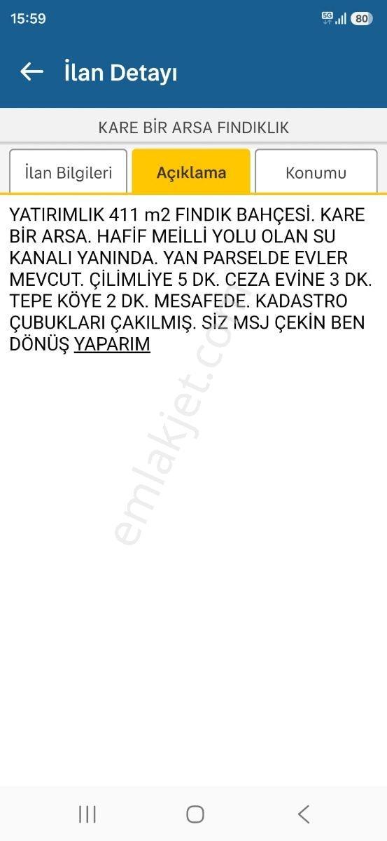 Düzce Çilimlide Satılık 411 M2 - Görsel 3