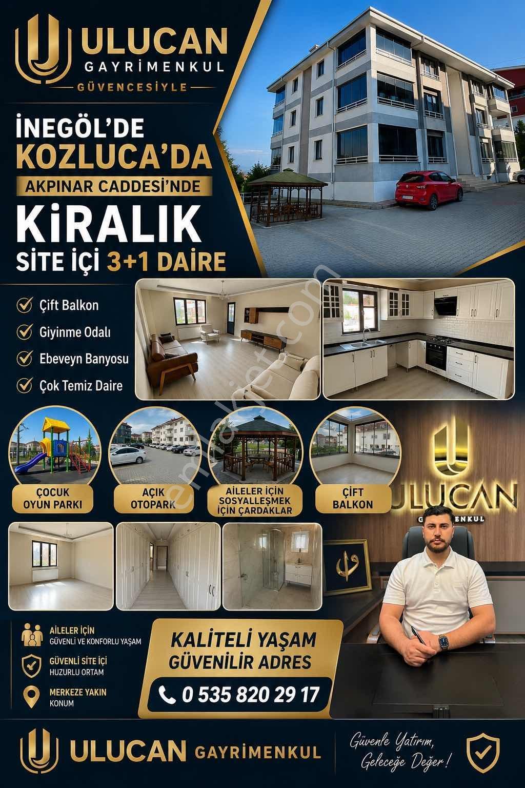 Ulucan'dan Kozluca'da Akpınar Cadesi Kiralık Site İçi 3+1 Daire - Görsel 7