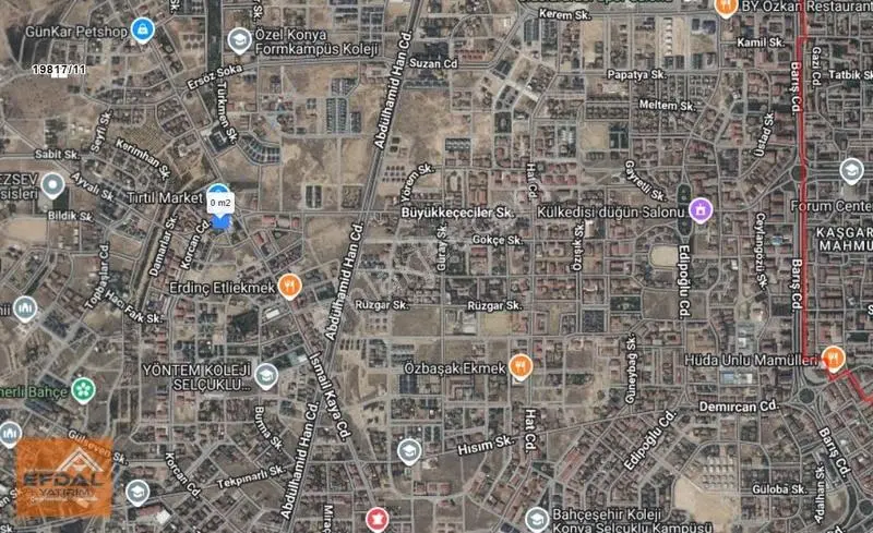 Efdal Yatırım Gayrimenkulden Sille Ak Ta Müstakil Villalık Arsa!