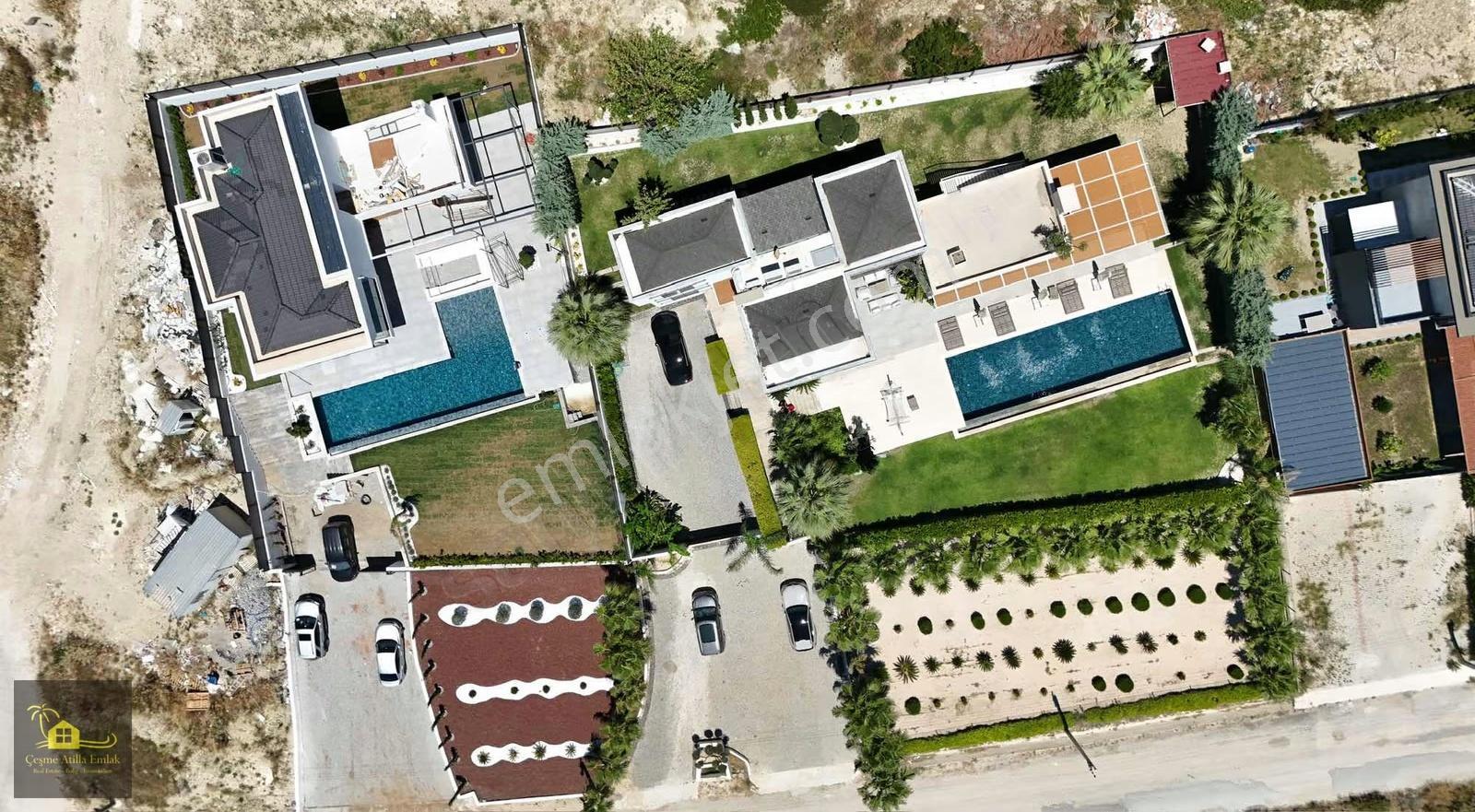 Çeşme Ovacık'ta Deniz Manzaralı, Özel Tasarım 5+1 Lüks Villa - Görsel 19