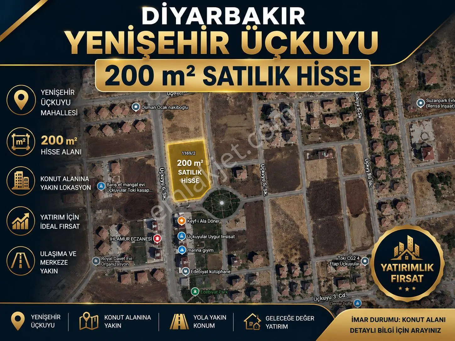 Üçkuyu Da Satılık İmarlı Arsa (1169/2)