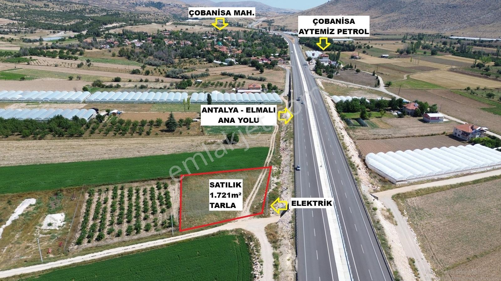 Vip Gayrimenkul'den Antalya Elmalı Anayolu Cepheli 1.721m²tarla - Görsel 6