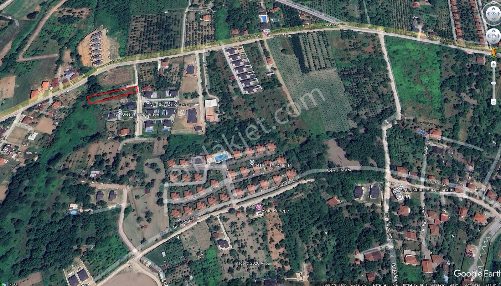 Kartepe Suadiye De Satılık Konut İmarlı 1360 M2 Arsa - Görsel 8