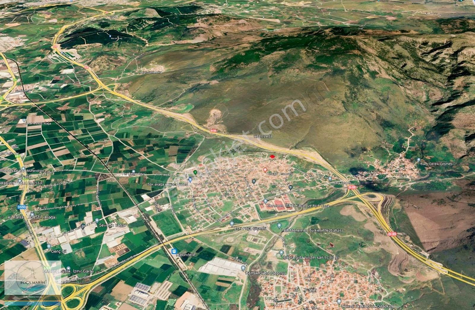 Aliağa Helvacı Kapanmaz Manzaralı 940 M² Konut İmarlı Arsa - Görsel 5
