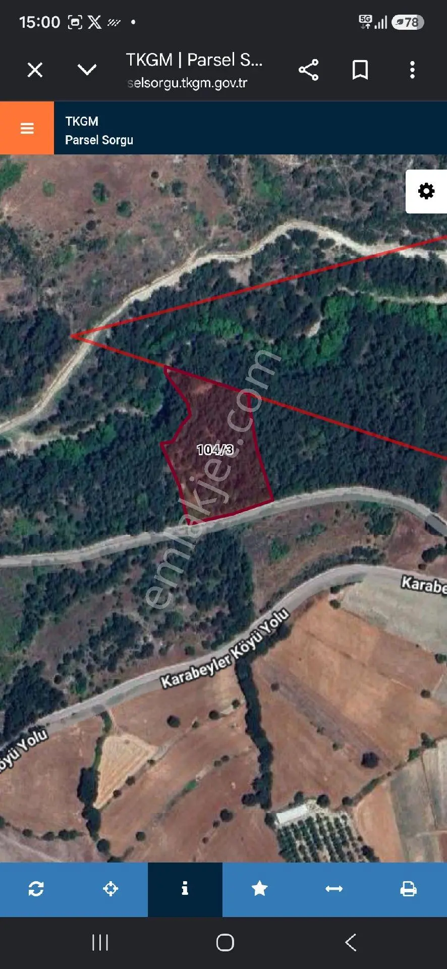 75mt Yol Cepheli 7768 M2 Dev Yatırım Tarlasi - Görsel 3