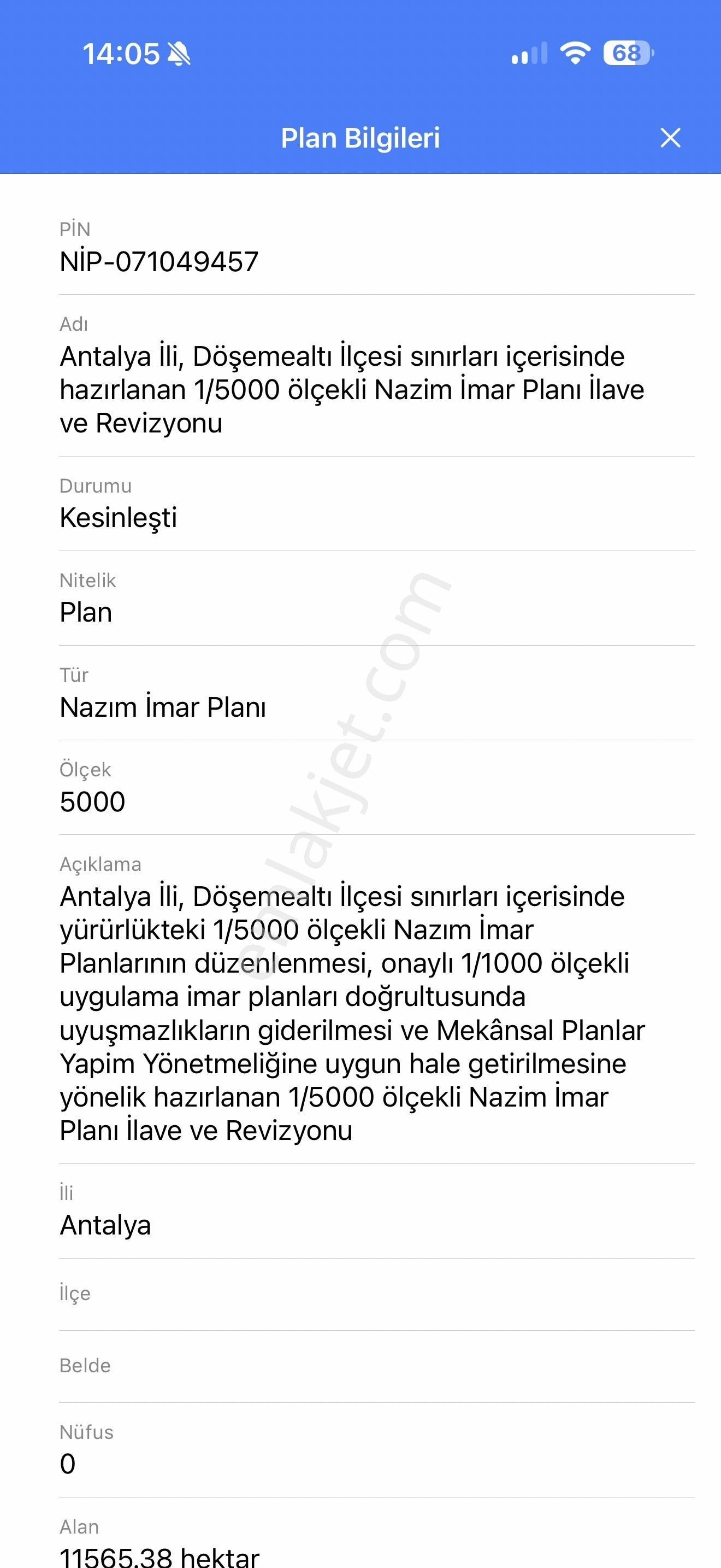 Döşemealtı Altınkale’de 269 M² İmarlı Satılık Arsa - Görsel 7