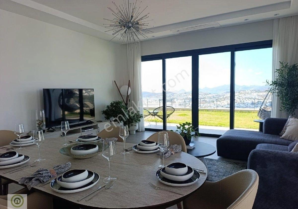 Bodrum Yeniköy Kapanmaz Deniz Manzaralı Kiralık Tek Kat Villa Ortak Havuzlu Site 4+1 Geniş Bahçe - Görsel 46