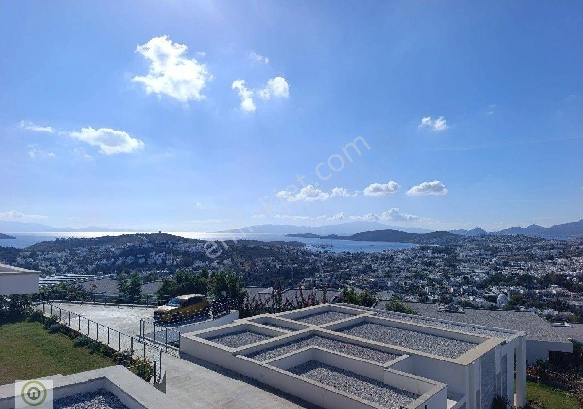 Bodrum Yeniköy Kapanmaz Deniz Manzaralı Kiralık Tek Kat Villa Ortak Havuzlu Site 4+1 Geniş Bahçe - Görsel 5