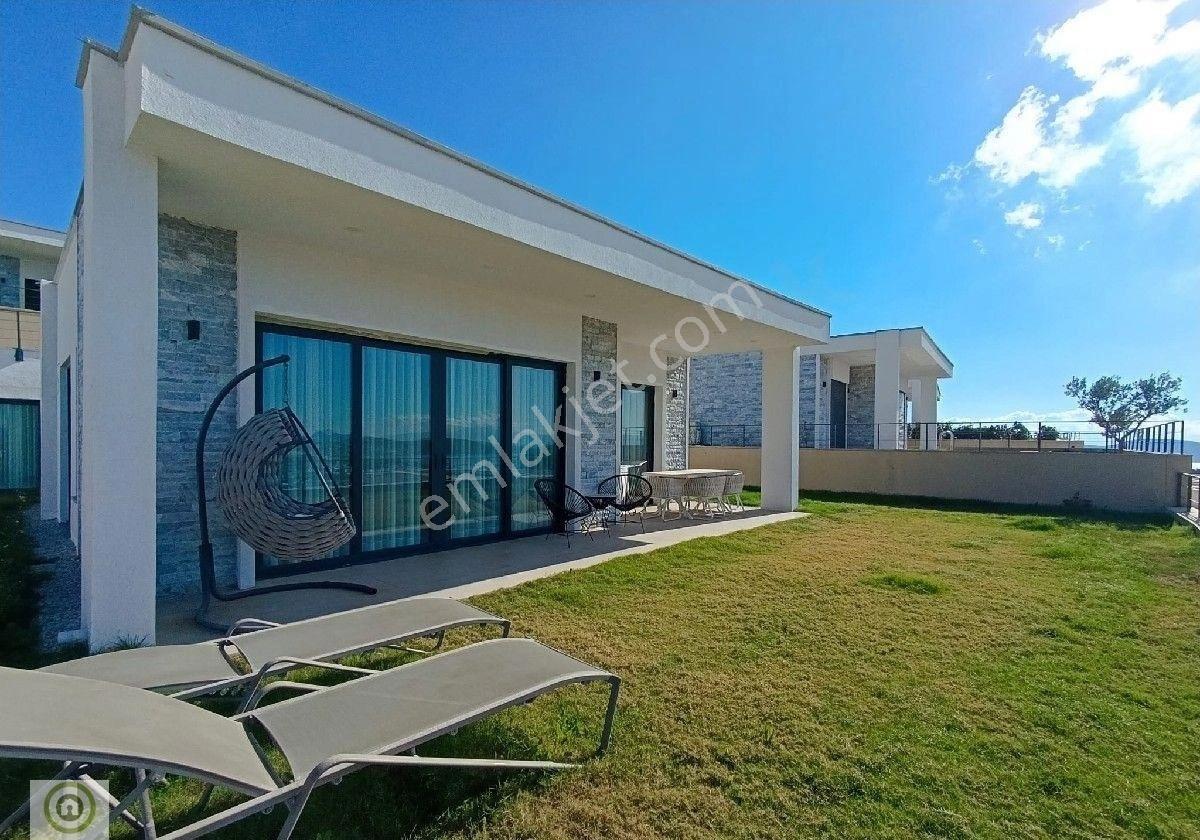 Bodrum Yeniköy Kapanmaz Deniz Manzaralı Kiralık Tek Kat Villa Ortak Havuzlu Site 4+1 Geniş Bahçe - Görsel 55