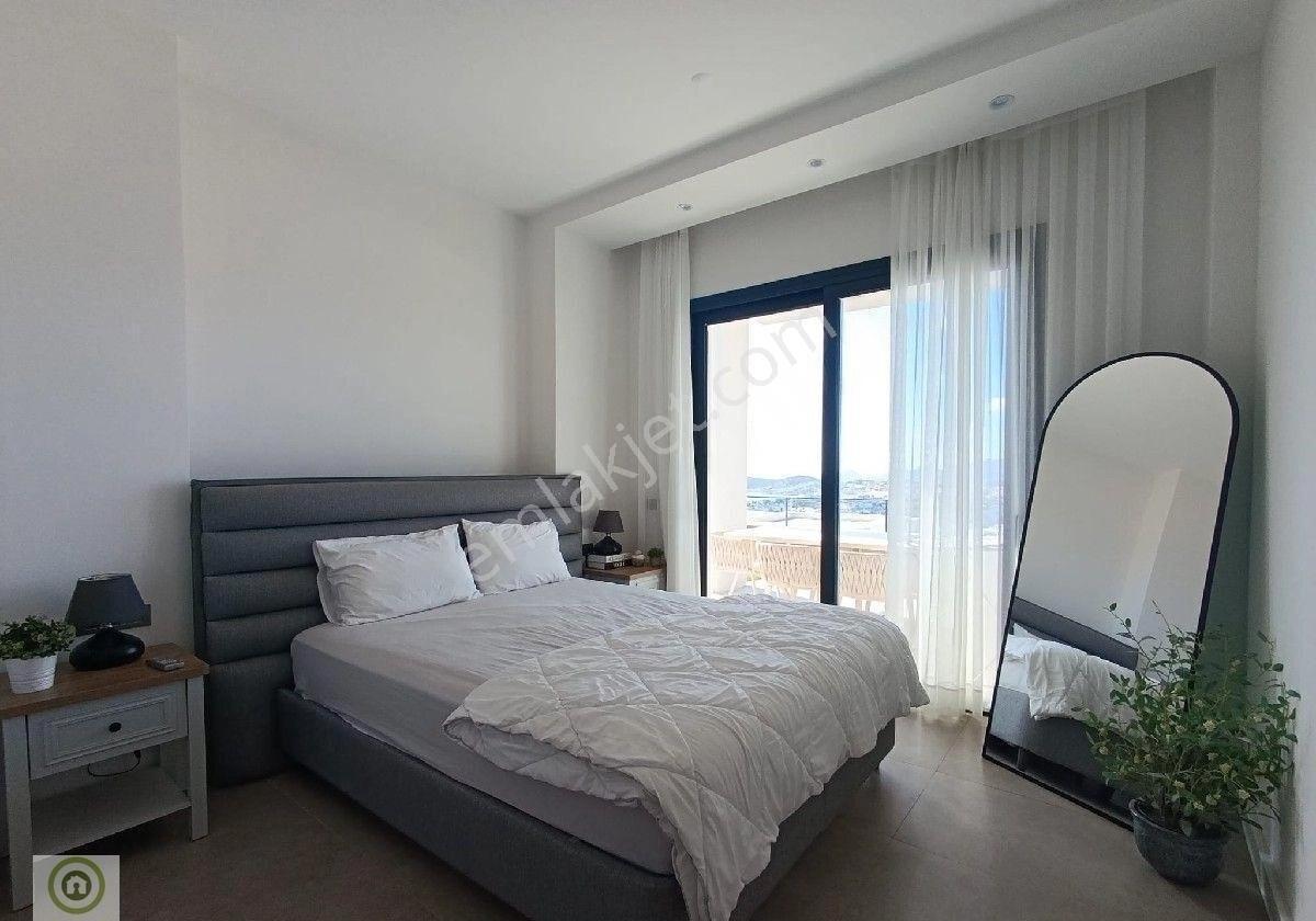 Bodrum Yeniköy Kapanmaz Deniz Manzaralı Kiralık Tek Kat Villa Ortak Havuzlu Site 4+1 Geniş Bahçe - Görsel 50