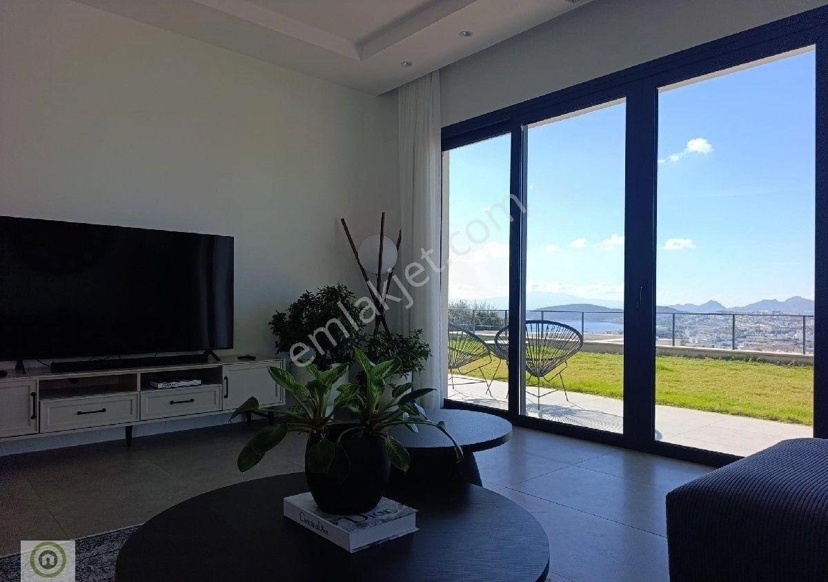Bodrum Yeniköy Kapanmaz Deniz Manzaralı Kiralık Tek Kat Villa Ortak Havuzlu Site 4+1 Geniş Bahçe - Görsel 43