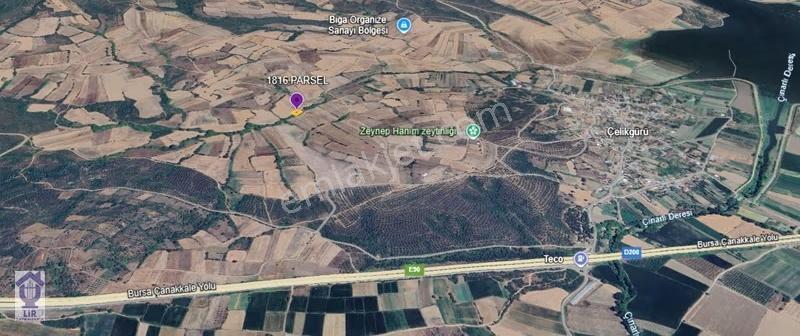 Lir Den Çanakkale Biga Çelikgürü De Satılık 400 Metre Tarla