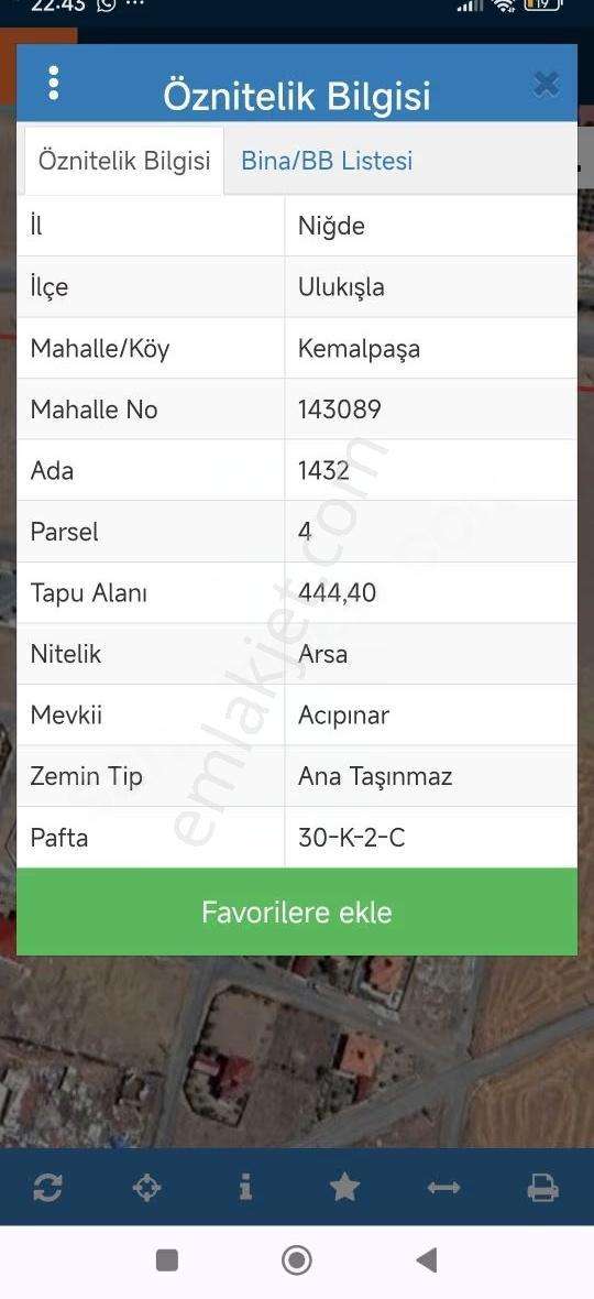 444m2 İmarlı Güney Cephe Yaylalık Arsa - Görsel 2