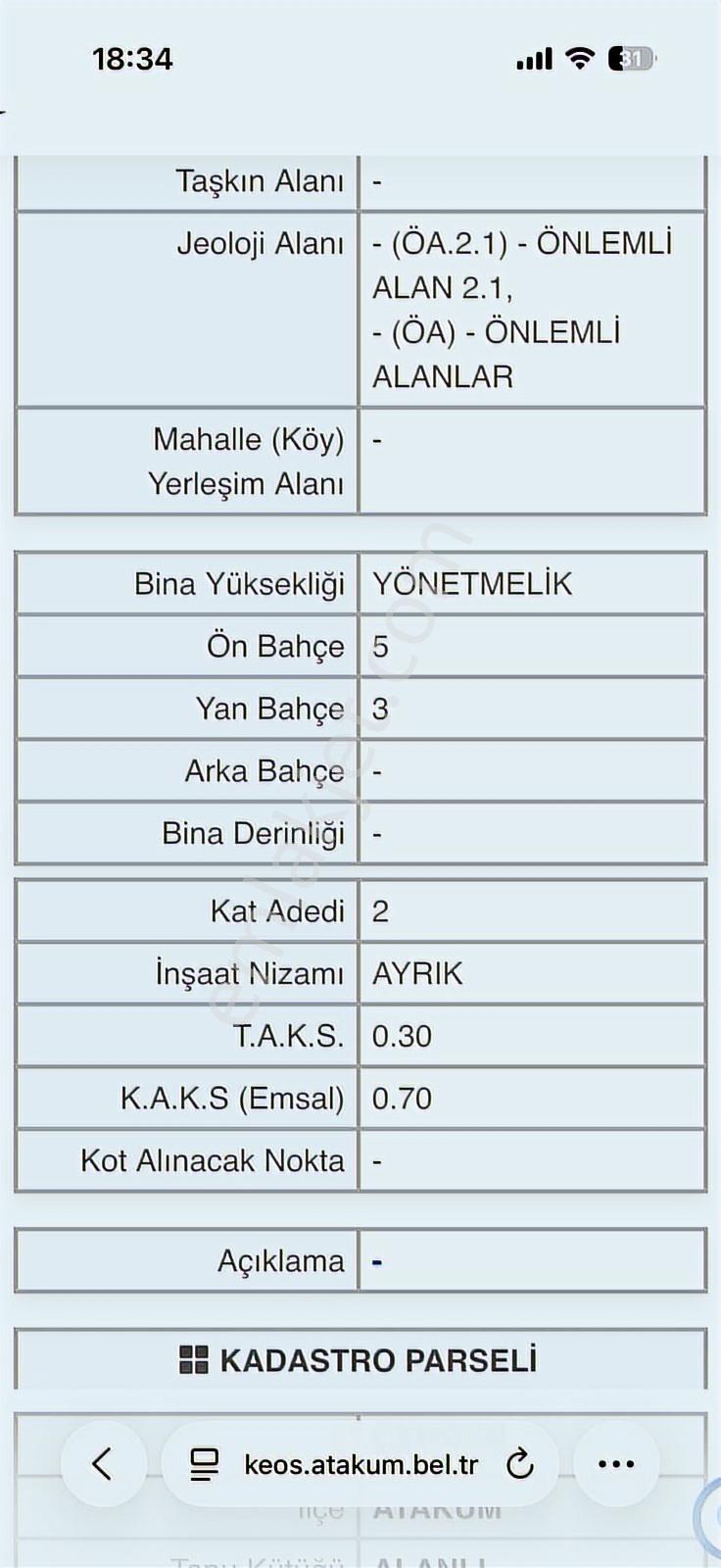 Atakum Alanlı Da Satılık Köşe Parsel Müstakil Arsa - Görsel 8