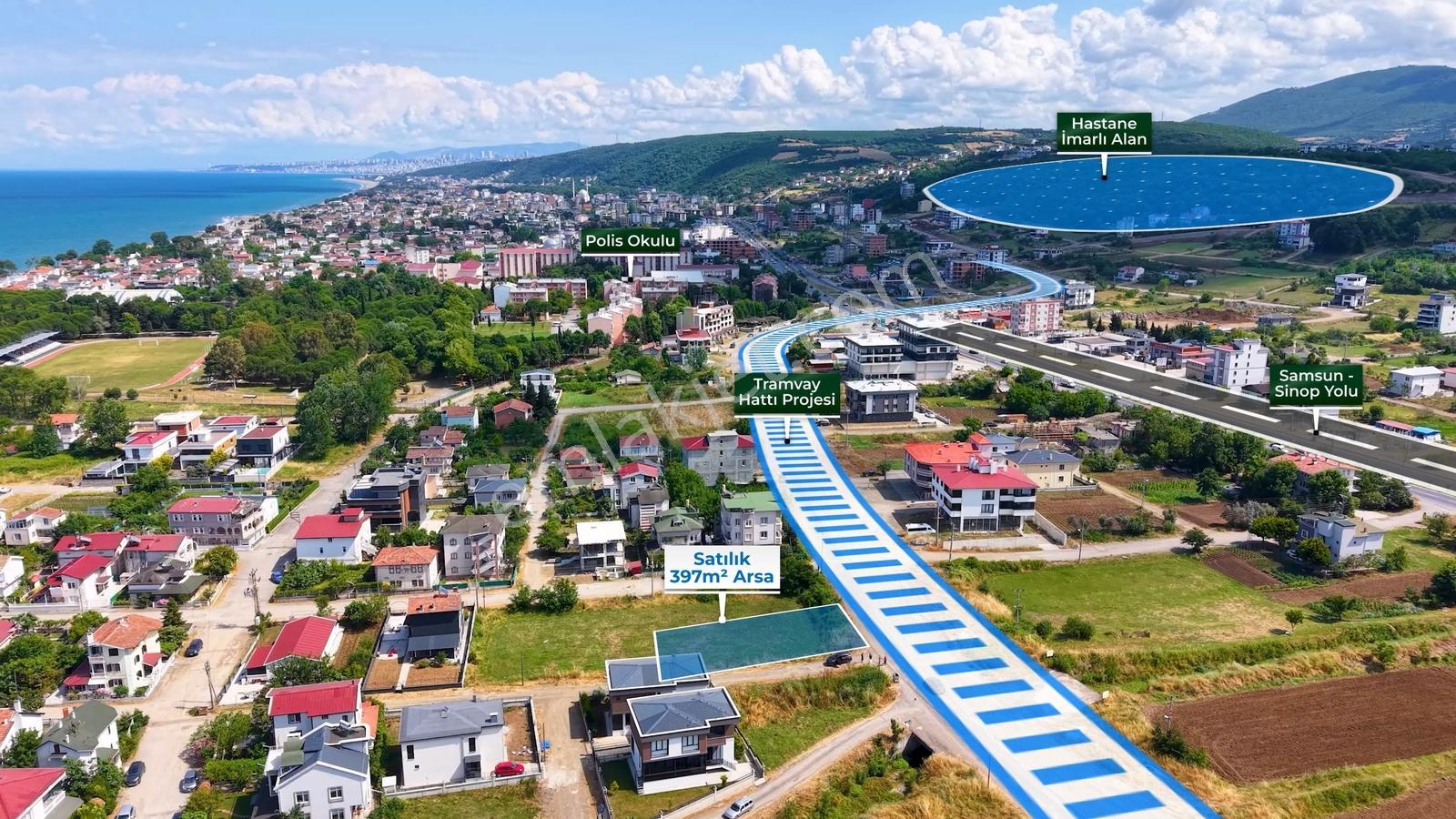 Çatalçam Bulvarına Cephe Sahile Yürüme Mesafesinde Fırsat Arsa - Görsel 9