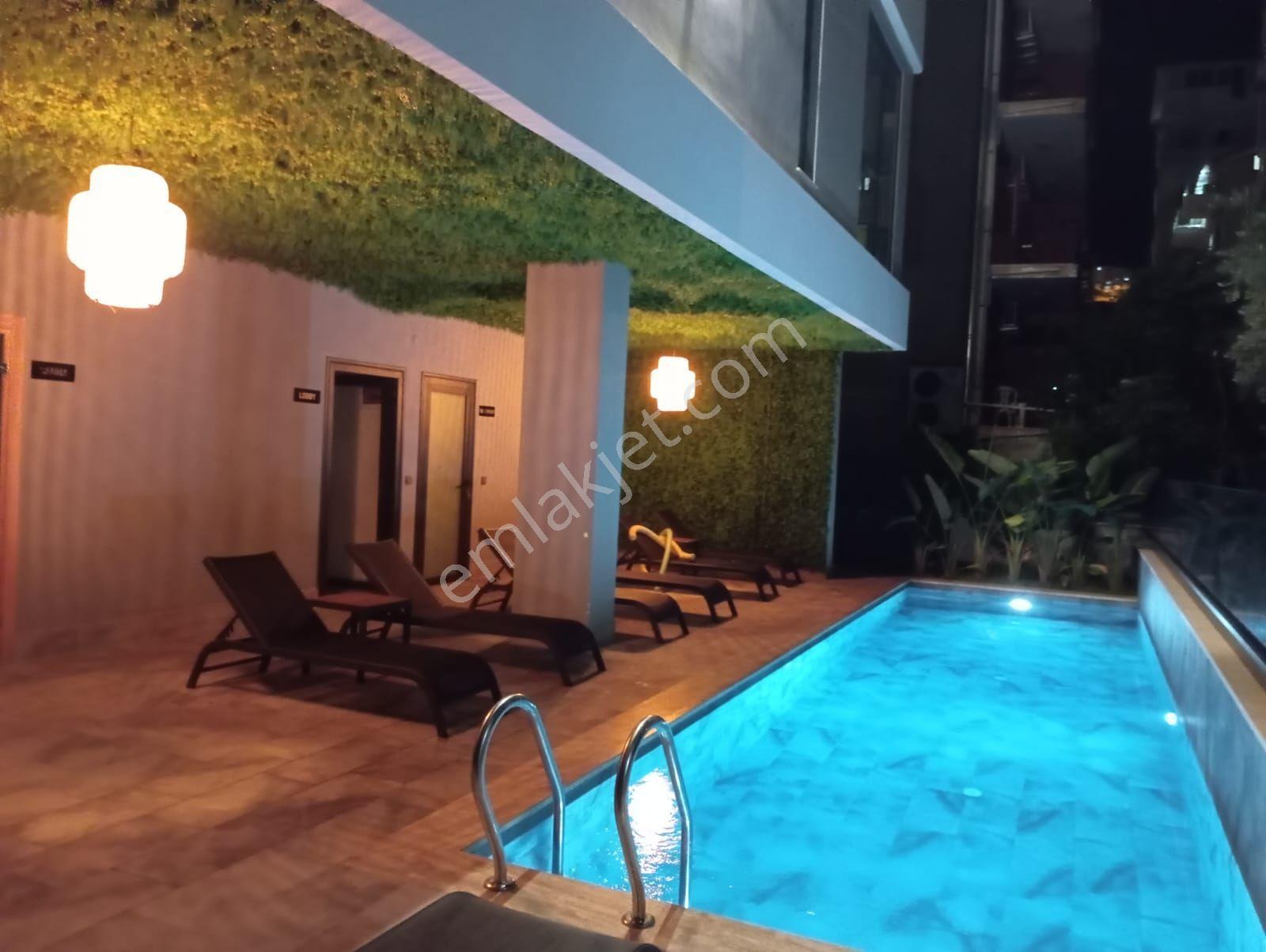 Kızlarpınarı Mahallesi Mıss Kleopatra Rezidans'ta Denize 20 Metre 2+1 Dubleks Boş Kiralık Daire - Görsel 32