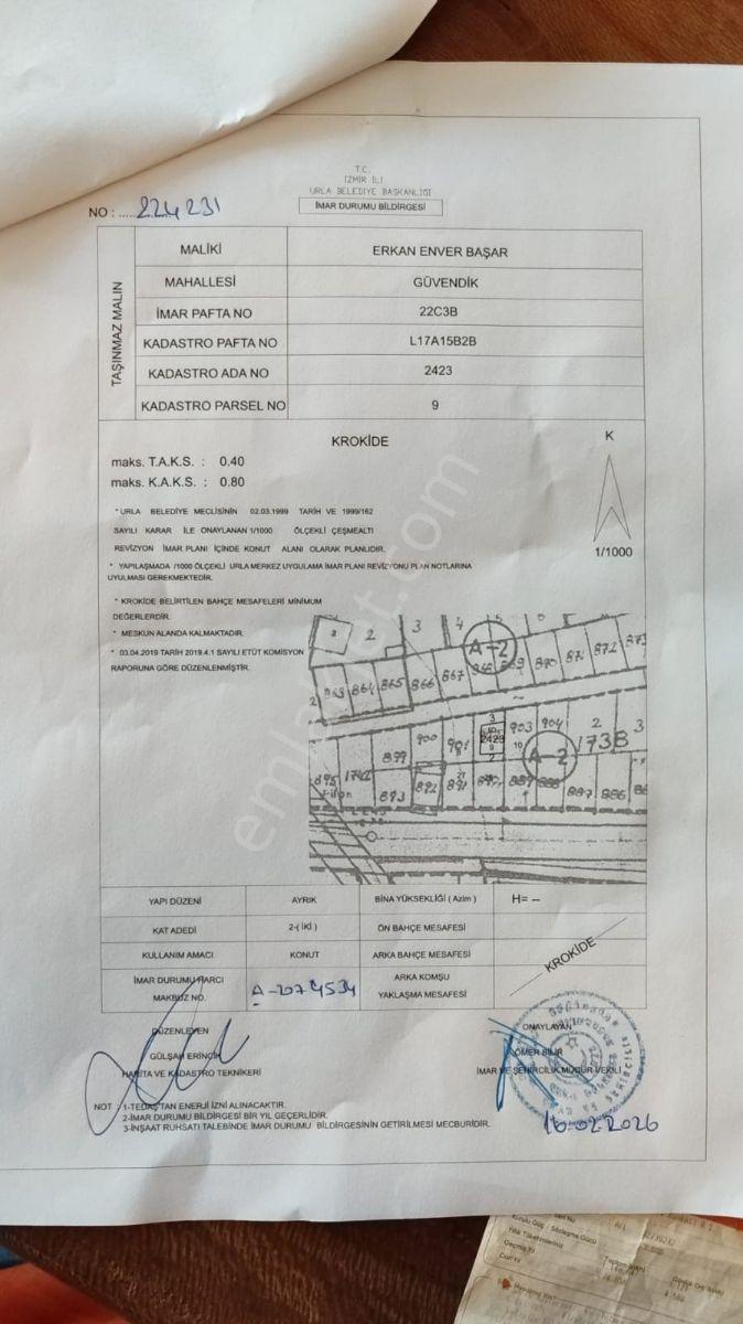 Çeşmealtı Merkez Sorunsuz Tek Villalık Arsa - Görsel 7