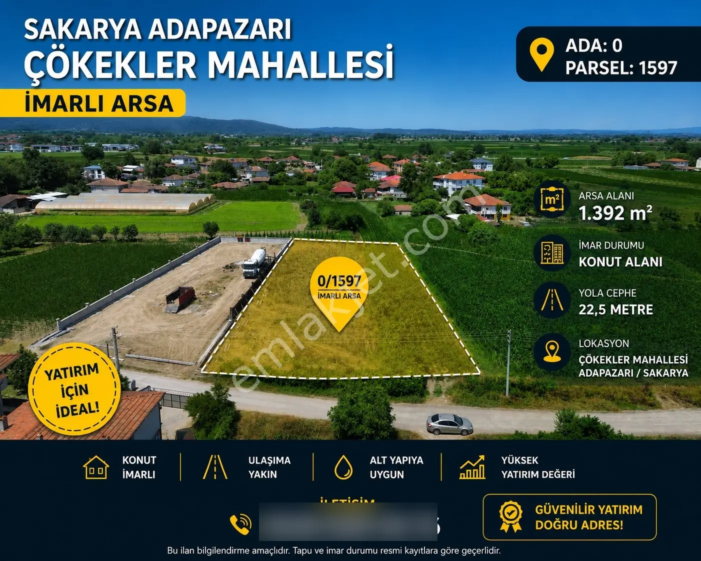 Remax Desıgn Satılık 1.392 M² Konut İmarlı Arsa | %40 İmarlı |