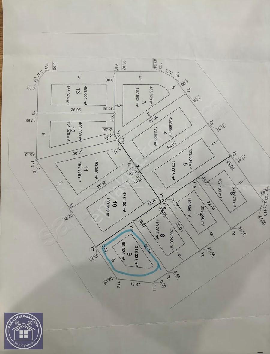Özgü Gayrimenkul'den Okçu'da Satılık Villa İmarlı Müstakil Arsa