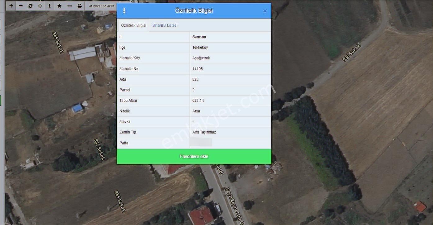 Lunadan Tekkeköy Aşağaçinik'te 623m2 Satılık Fırsat Arsa - Görsel 5
