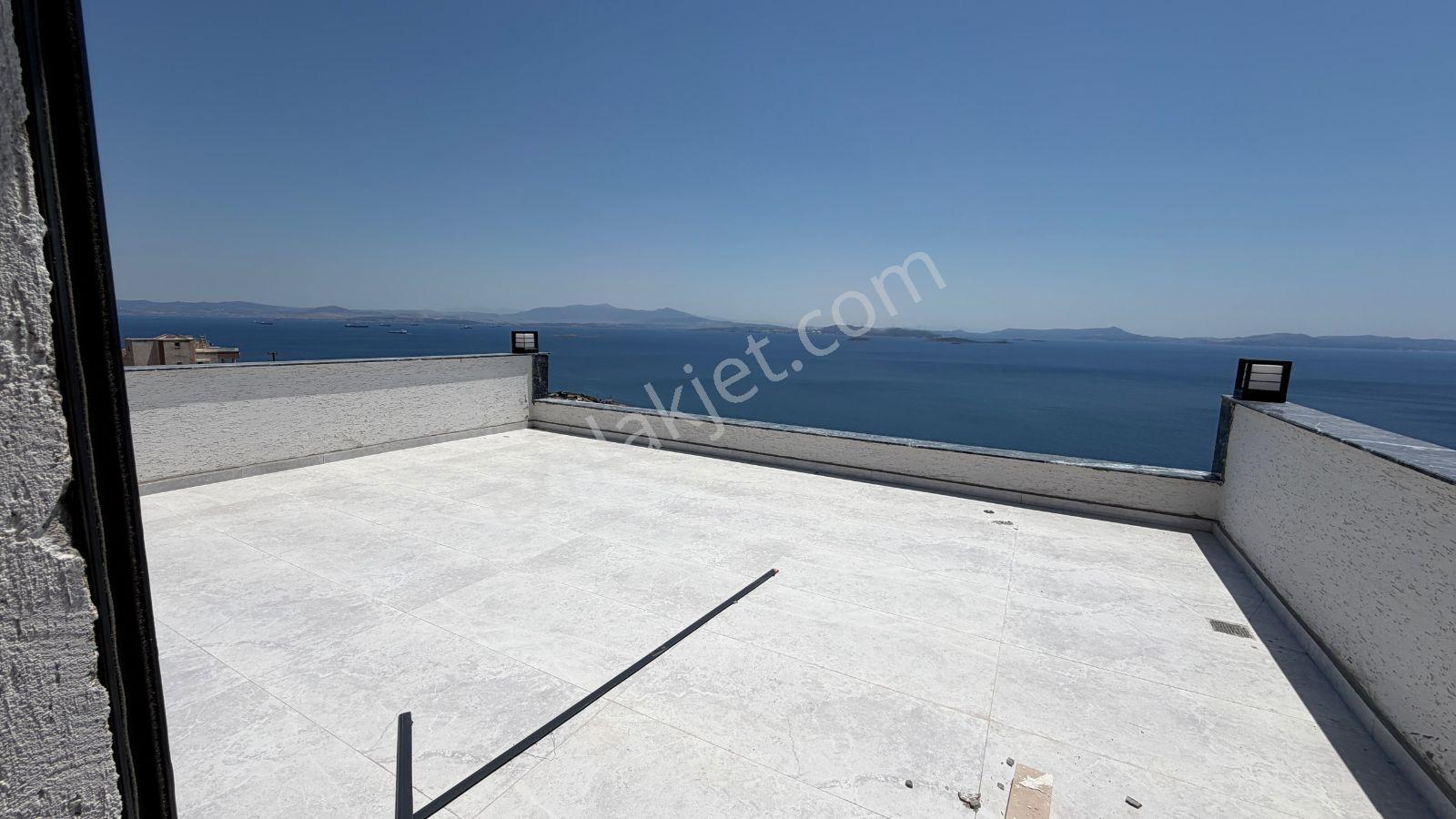 Çandarlı'da Full Deniz Manzaralı Sonsuzluk Havuzlu Villa - Görsel 17