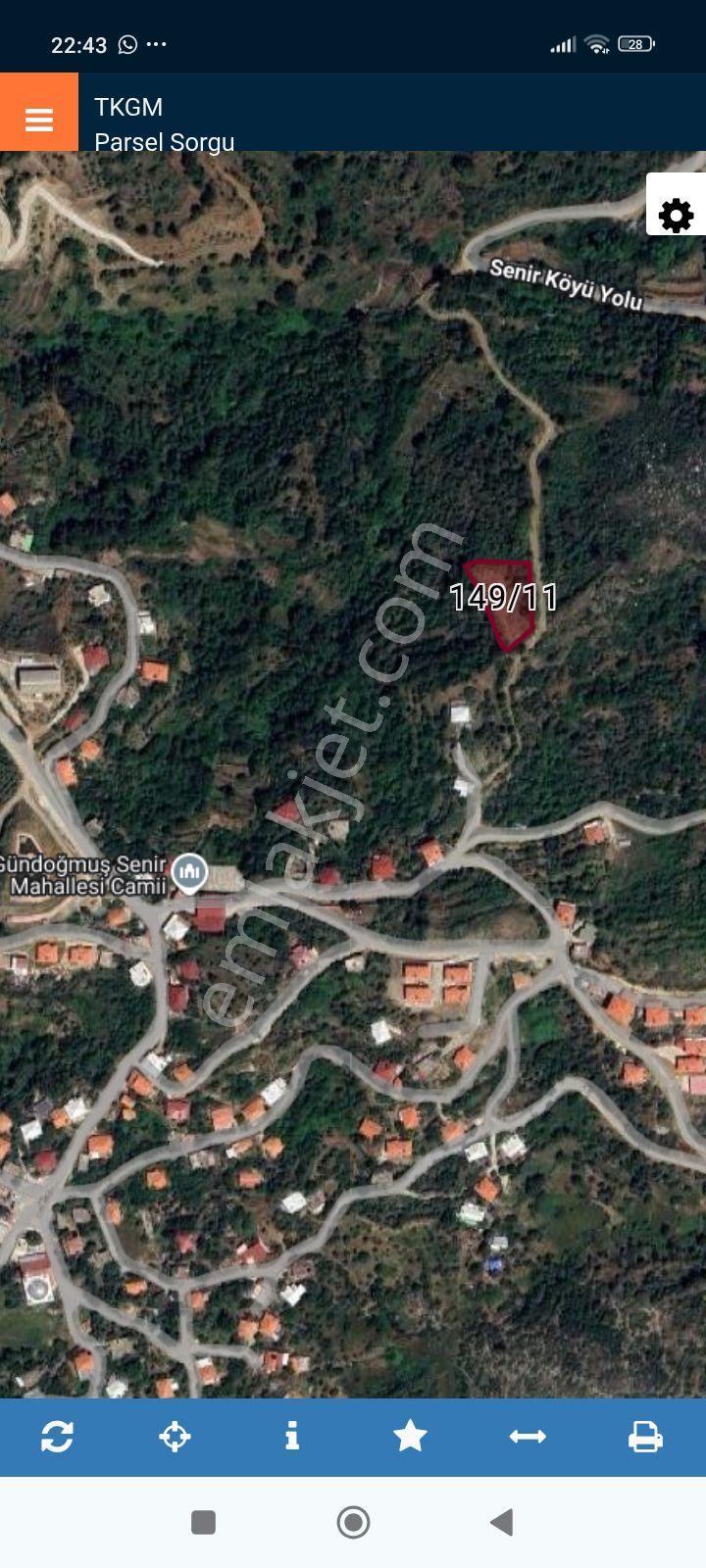 İdamax'tan Gündoğmuş Senir'de Köy İçi Müstakil Arsa