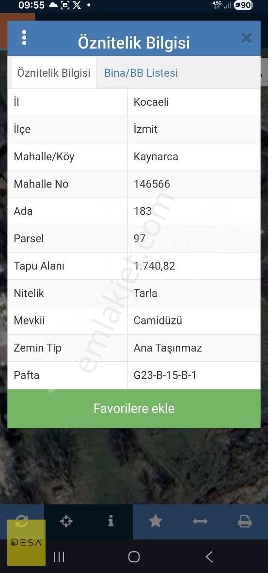 İzmit'e Yakın, Köy İmarı İçinde Satılık 1740 M² Arsa - Görsel 2