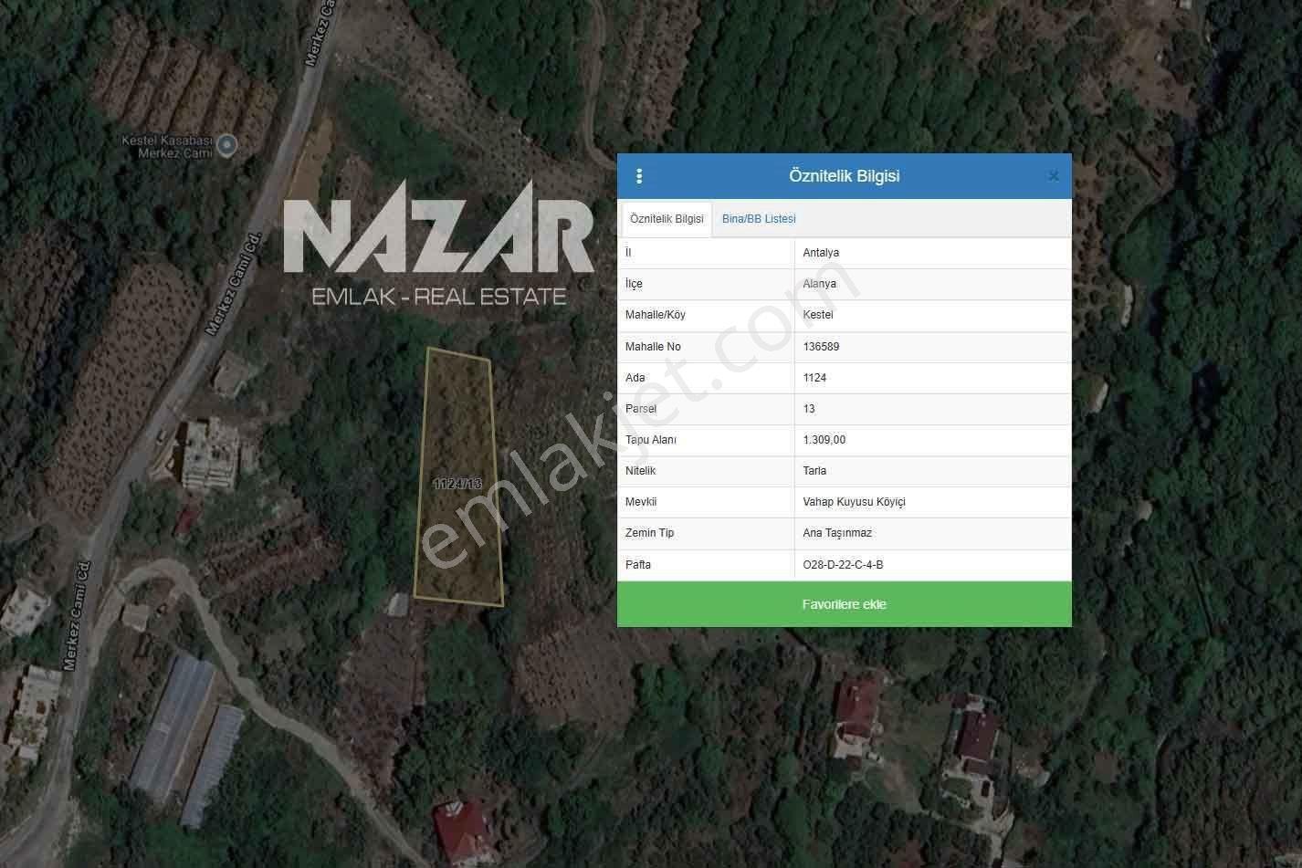 Alanya Kestel’de 1.309 M² Satılık Tarla / Bahçe - Görsel 14