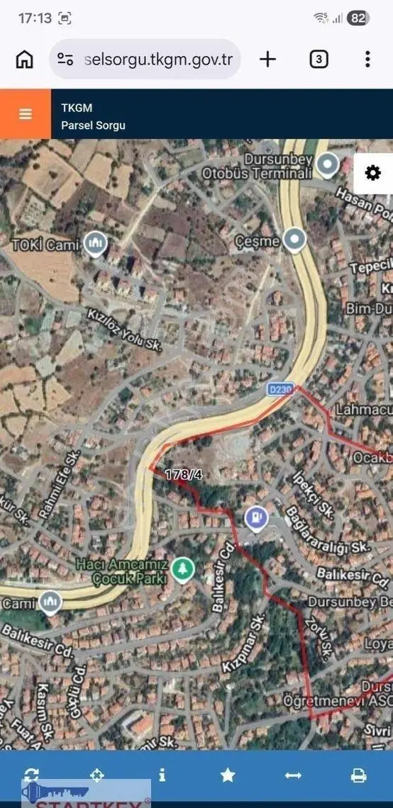 Dursunbey Merkezde Satılık Fırsat Arsa - Görsel 5