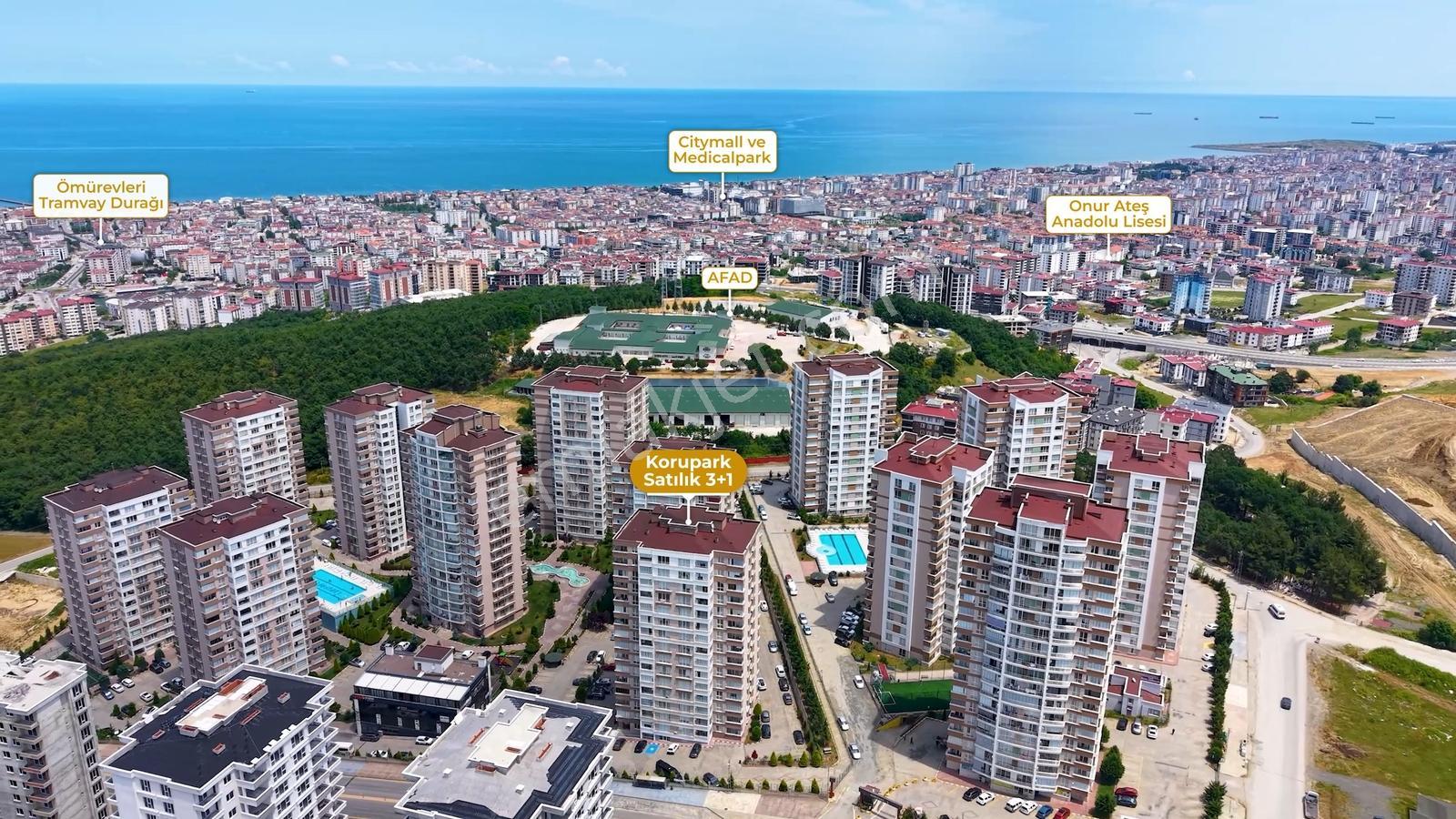 Atakum Çobanlı Mahallesi Korupark Sitesinde Satılık 3+1 Daire