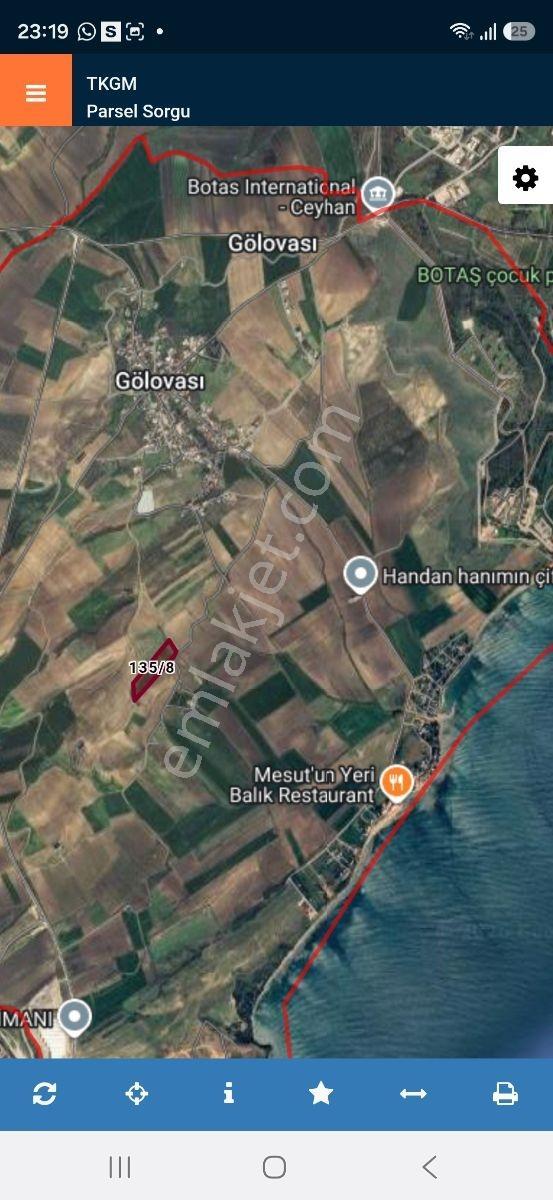 Adana Yumurtalık Göl Ovası Köyü Tek Tapu 23.311m2 Sanayili Tarla - Görsel 4