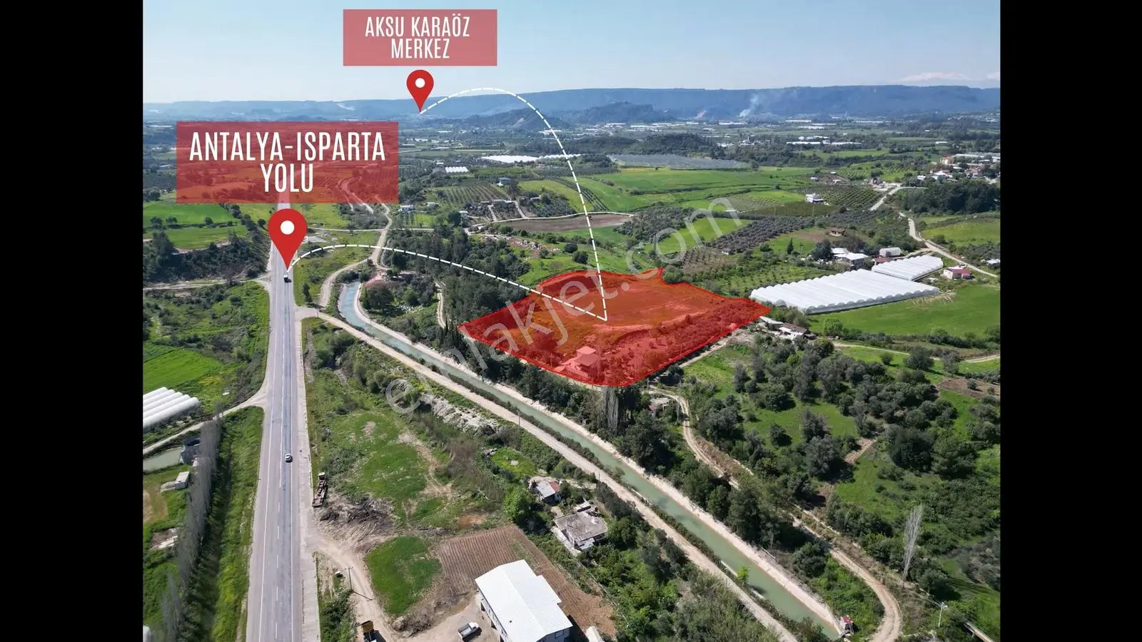 Poyraz'dan Aksu Karaöz'de Satılık 3.600m² Hisseli Tarla