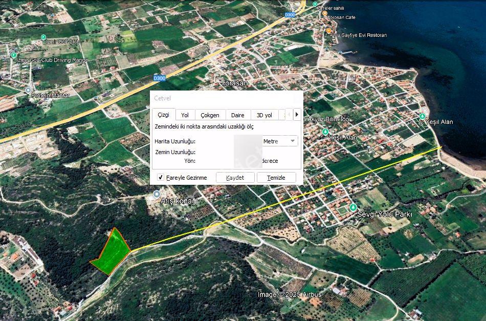 Urla Torasan’da Asfalt Cepheli, Deniz Manzaralı, Eşsiz Arazi - Görsel 24