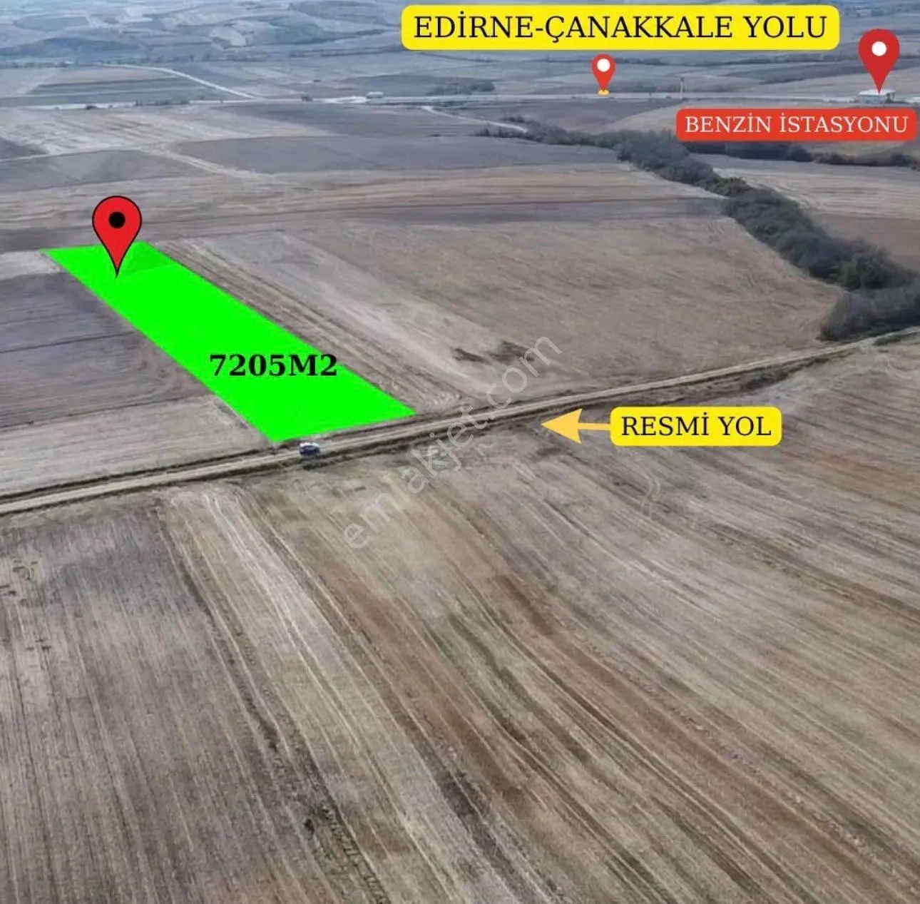 Edirne - Uzunköprü-aslıhan-tek Tapu-7.205 M2 - Görsel 2