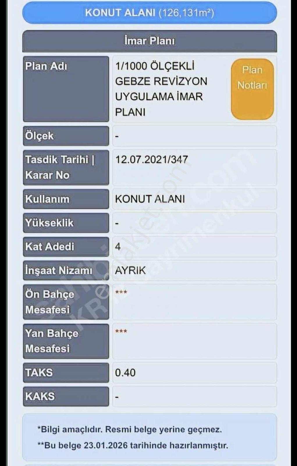 Kristal İz Kocaeli Gebze'de Satılık Arsalar - Görsel 3