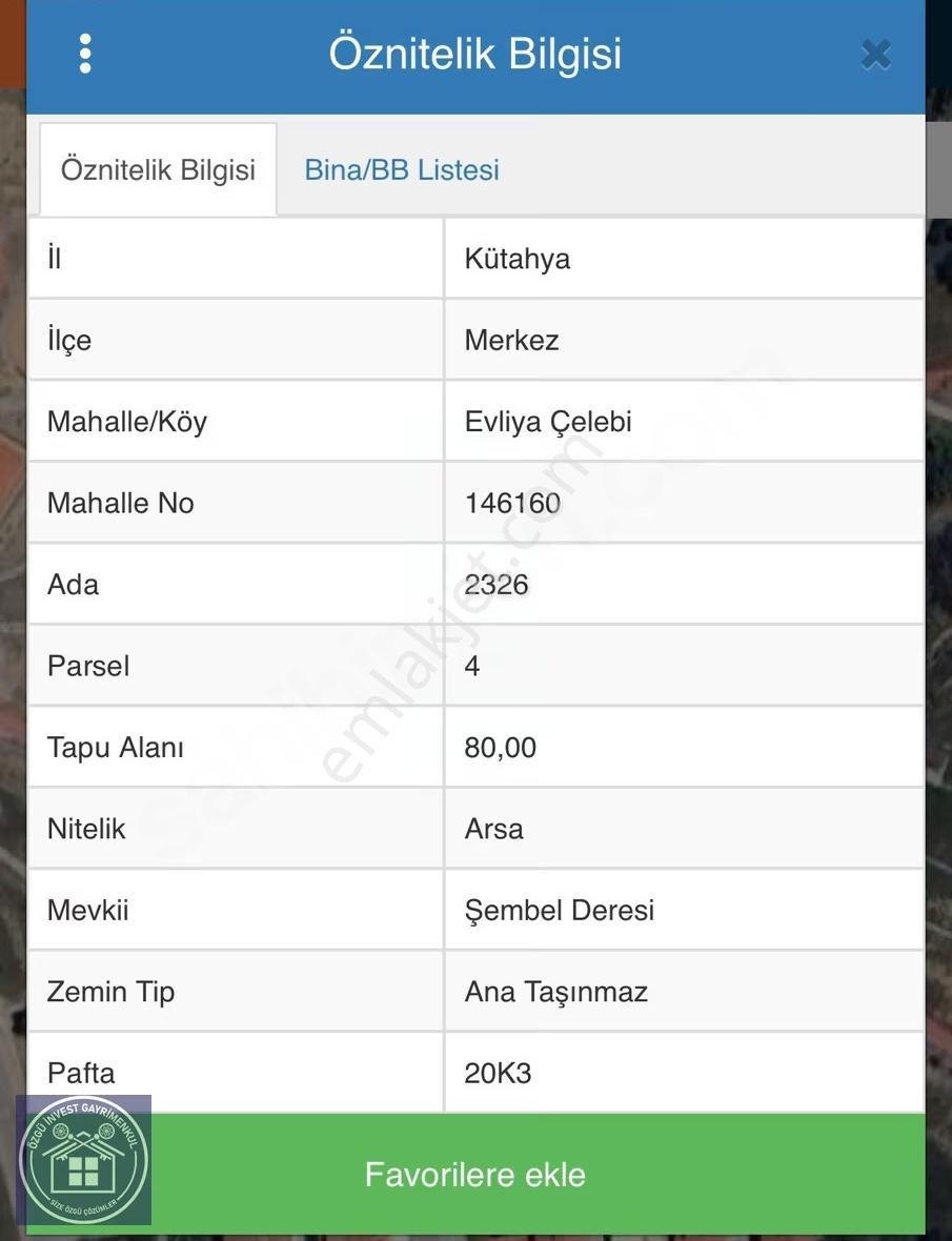 Özgü'den Şehir Hastanesi Yakını Satılık Arsa