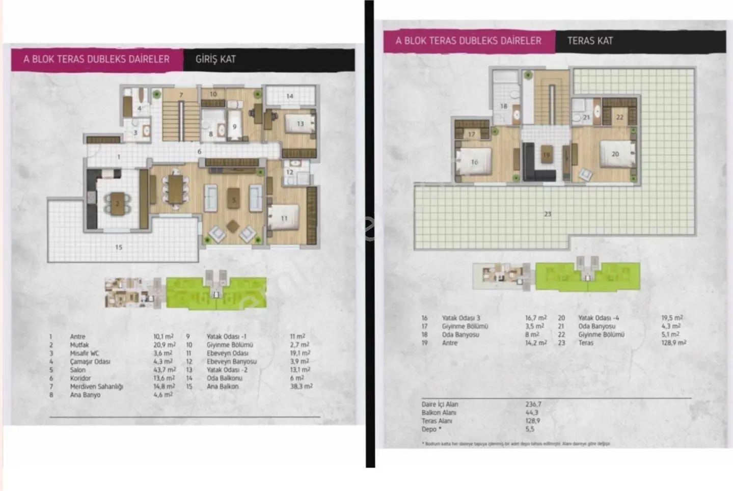 Çayyolu’nda Park Caddesi Vivendi Sitesi’nde 5+1 Teraslı Dubleks Daire - Görsel 35