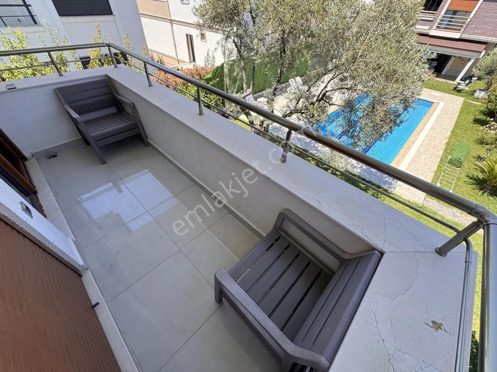 ▀ Yetkili Güç'ten Akçay'da Yüzme Havuzlu Denize 600m Lüx 3+1 Villa - Görsel 32