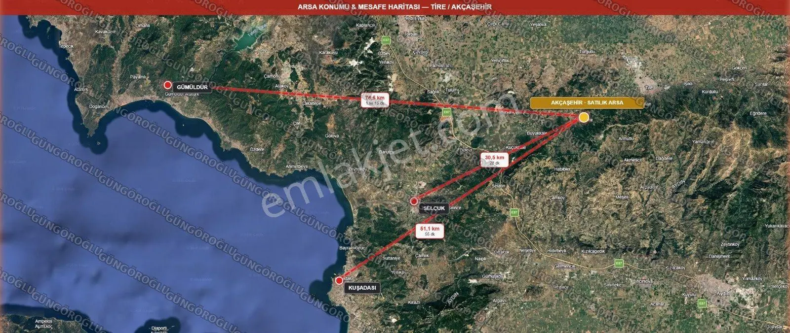 Akçaşehir Satılık İmarlı Arsa - Onaylı Projeli - Yola Sıfır 750 M2 - Görsel 3