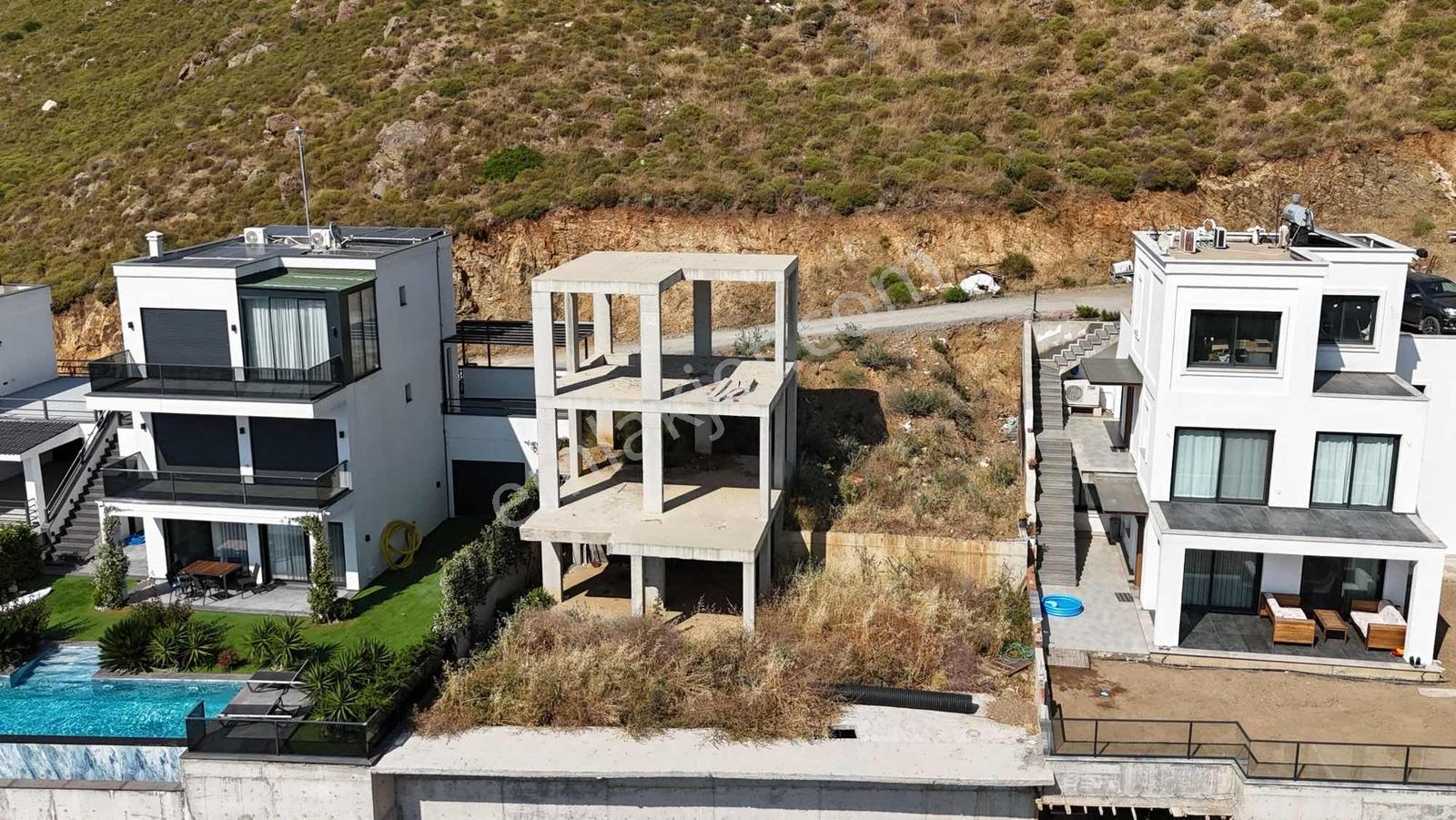 Bodrum'da,satılık,panoramik Denizmanzaralı,projeli,natamam,villa - Görsel 7