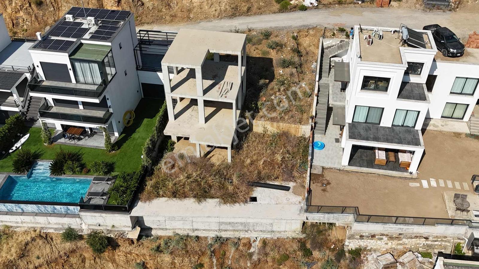 Bodrum'da,satılık,panoramik Denizmanzaralı,projeli,natamam,villa - Görsel 14